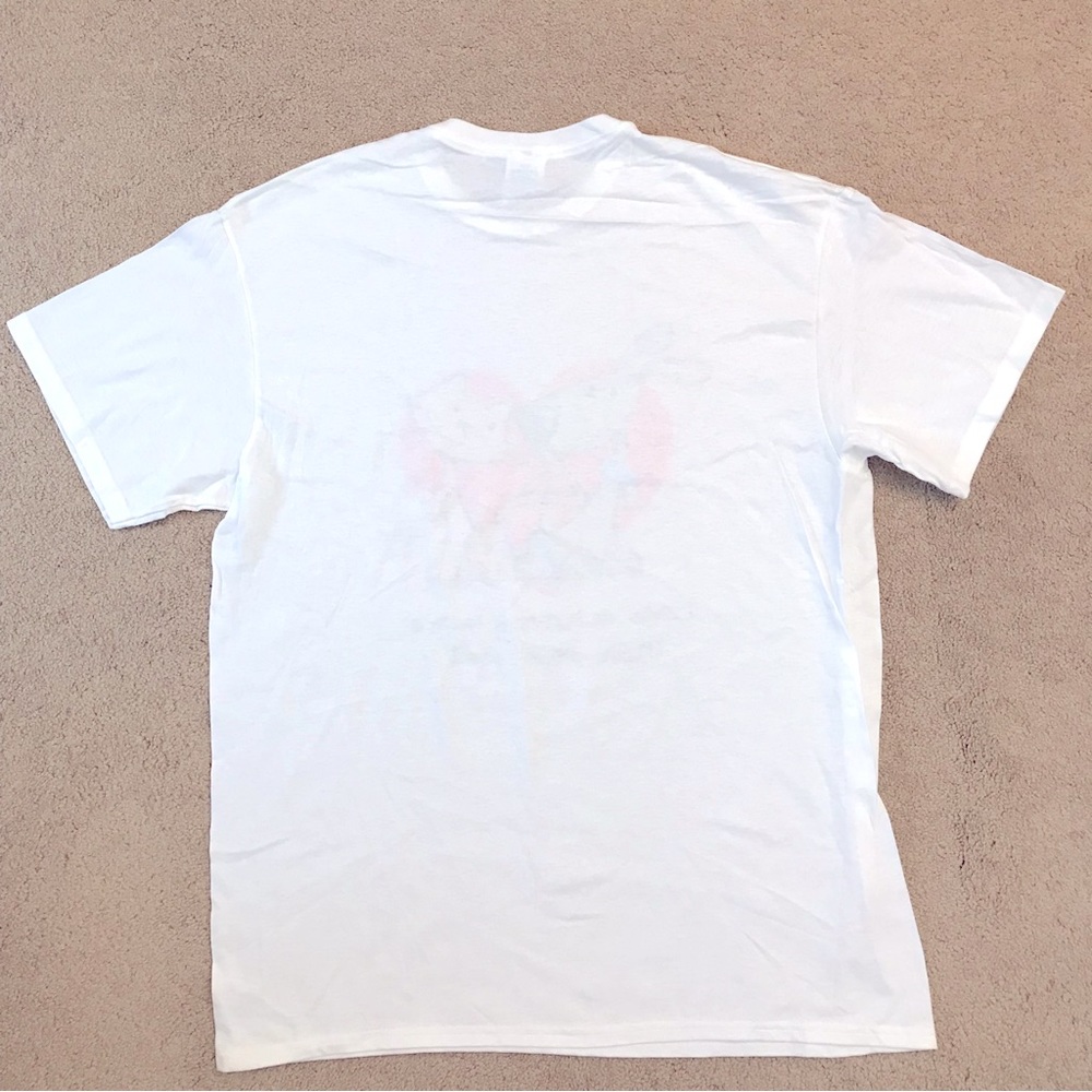 Humane Society Pet Lover Graphic T Shirt Size L White Dog Cat Adopt Love Cotton - Picture 3 of 8